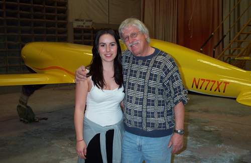 WrightFlyer101 NXT at paint booth on the Mojave airport